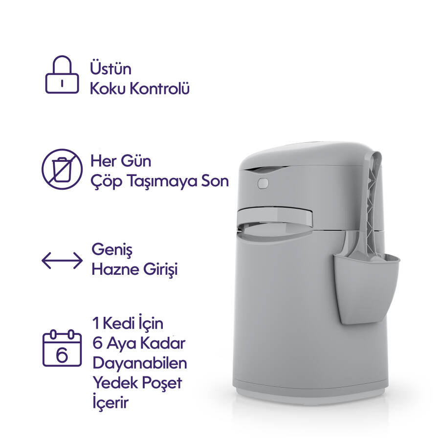 LITTER GENIE EASY ROLL – Kedi Kumu Çöp Kovası - 4