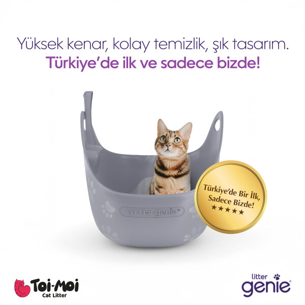 LITTER GENIE Premium Kedi Kumu Tuvaleti - 1